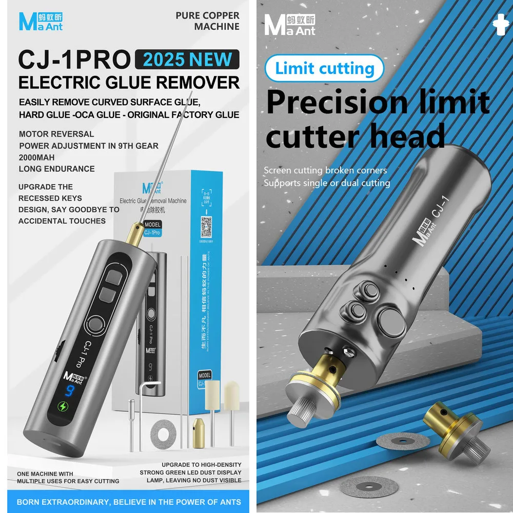 

MaAnt CJ-1 Pro с концевой режущей головкой MY-060, двойной/одинарный режущий лезвие с защитой от царапин для телефона, планшета, инструменты для ремонта ЖК-дисплея