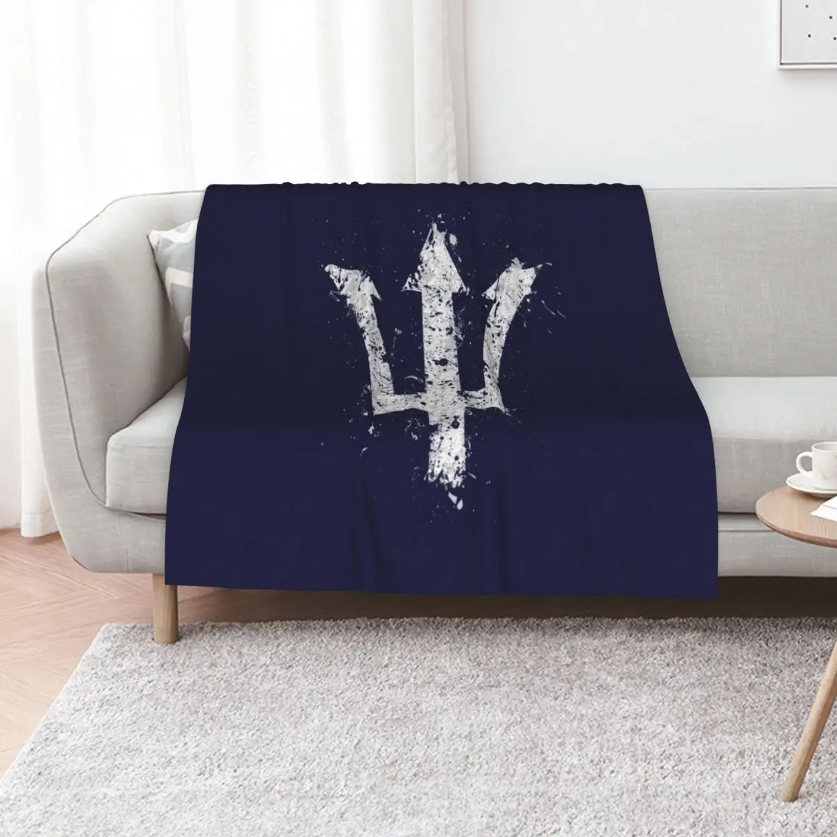 Percy JacksonTrident Throw Blanket Decorative Beds Kid'S wednesday Cute Plaid Custom Polar Blankets