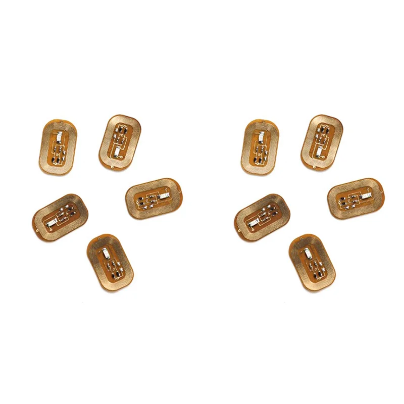 AA20-10 Pz NFC Flash Adesivo per unghie LED Chip nudo Lampada per unghie luminosa intelligente Miglioramento dell'adesivo per unghie, Luce viola