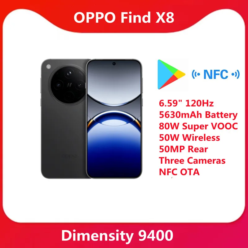 Official New OPPO Find X8 5G SmartPhone Dimensity 9400 Octa Core 6.59