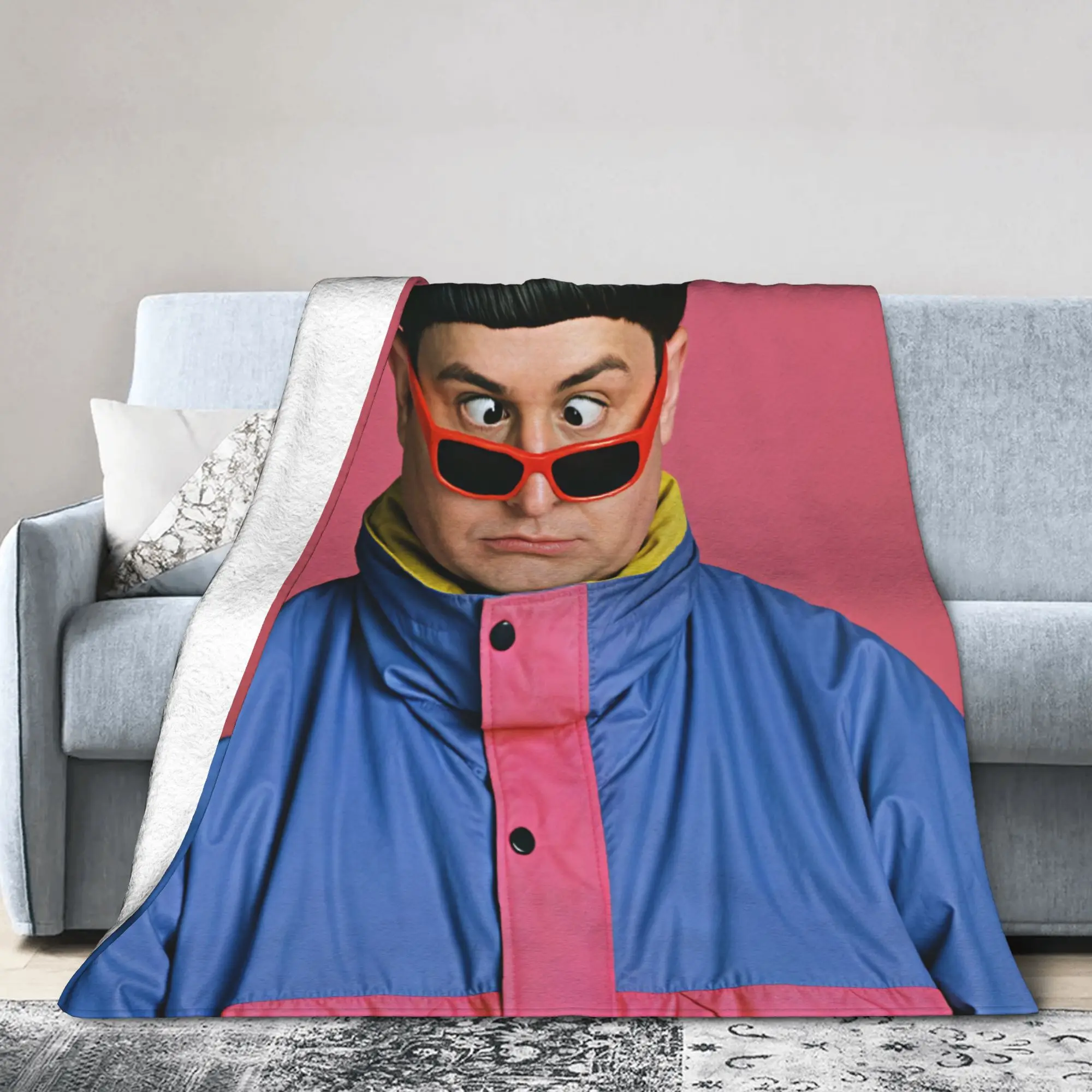 Oliver Tree Funny Portrait Flannel Blankets Warm Throw Blanket for Home Decor Decorative Street Trend Bedspread Sofa Bed Cover
