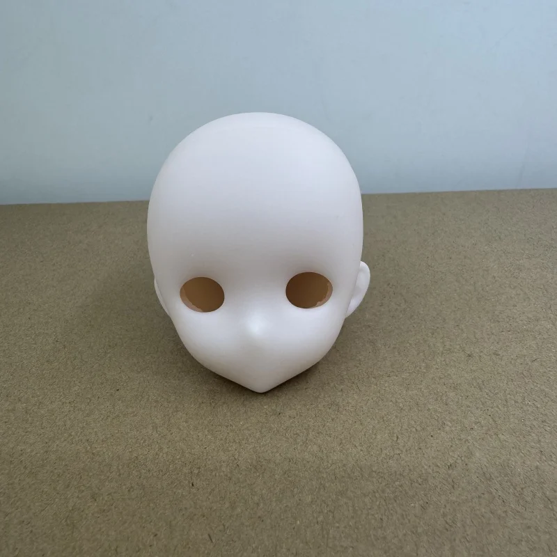 New 1/6 BJD Doll Head No Makeup Anime Vinyl material Doll Lovely DIY Practice Makeup Model Gifts