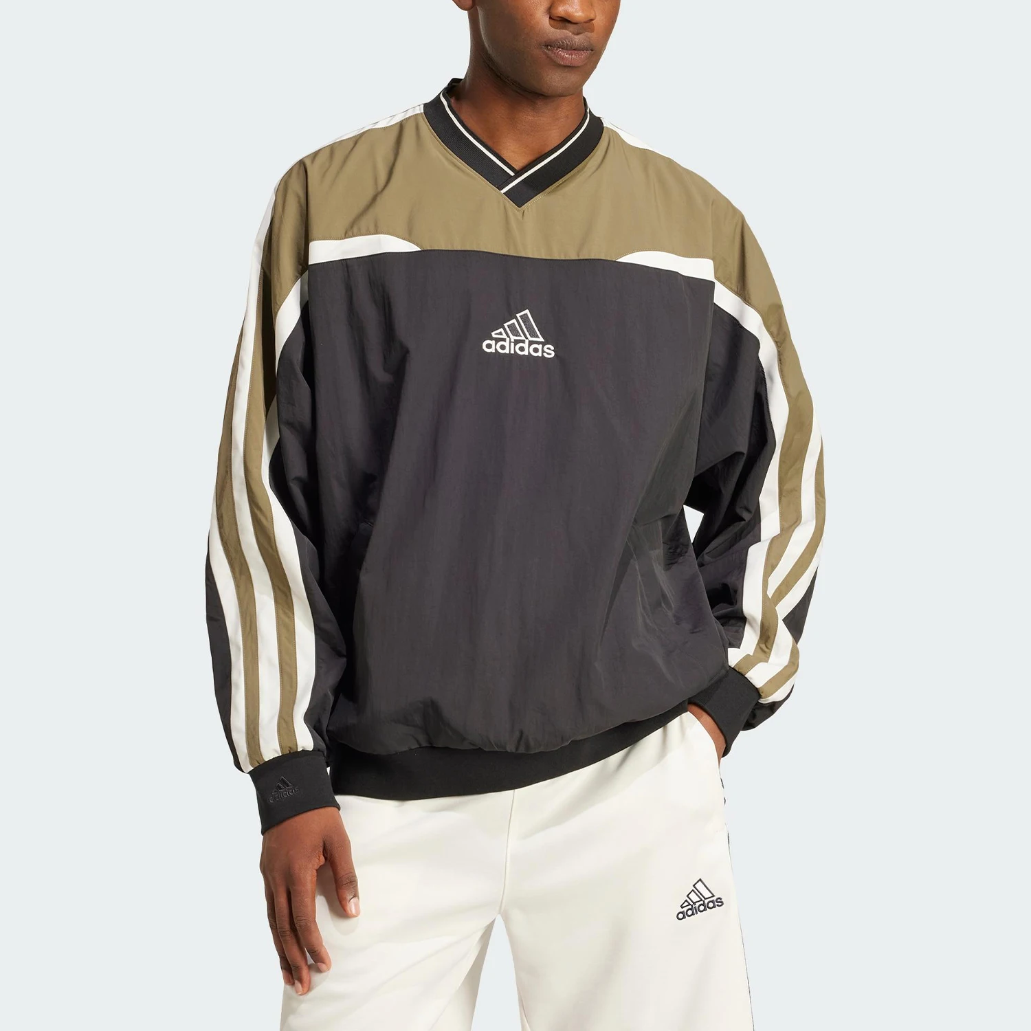 

Adidas Official Genuine 2025 New Men's Classic Three Stripes Hoodie JD5395