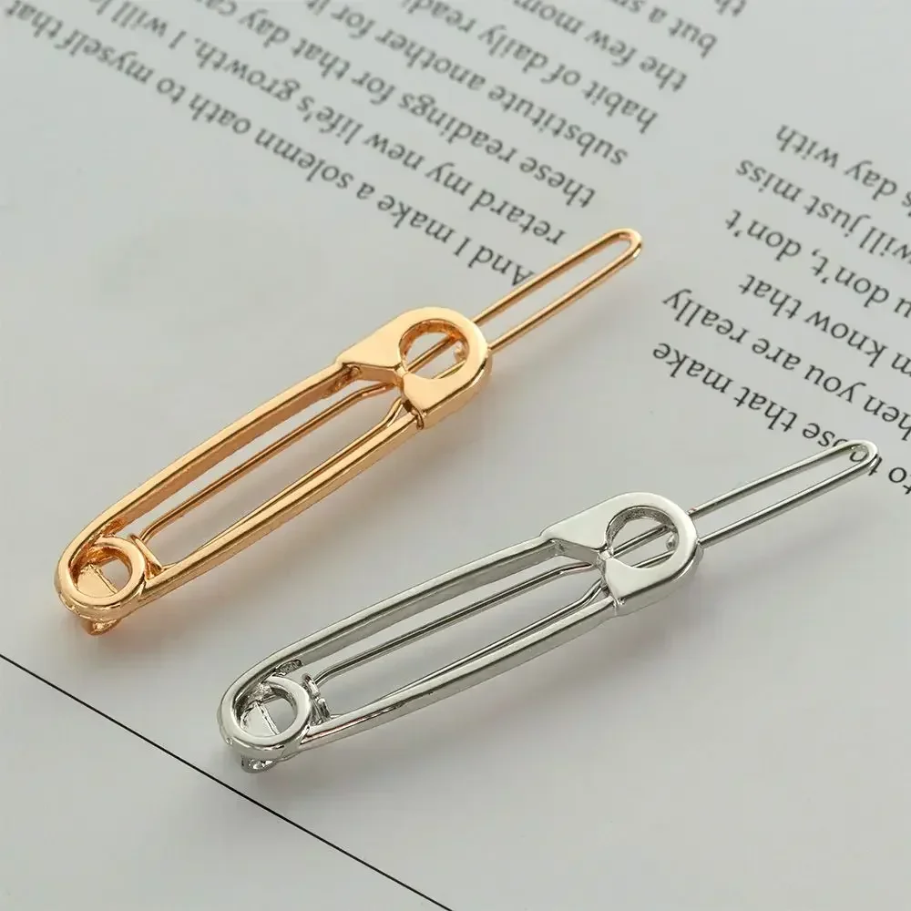 

Fashion Headress Jewelry Gold Silver Brooch Pin Shape Safety Pin Hairpins Girls Hairpin Hair Clips for Women Barrettes