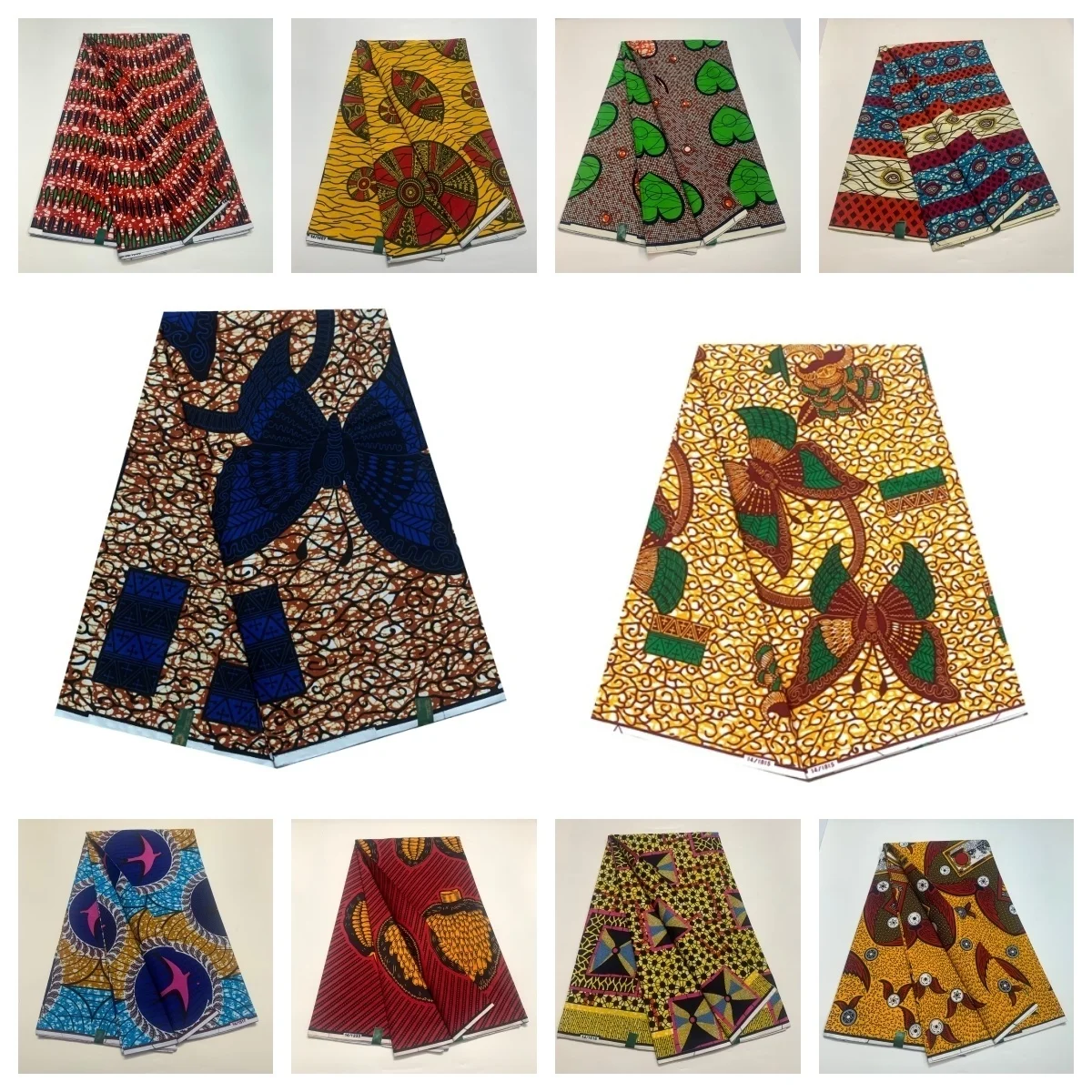 

2024 New Hot Sale African Wax Fabric Cotton Material Nigerian Ankara Block Prints Batik Ghana Pagne High Quality Sewing Cloth