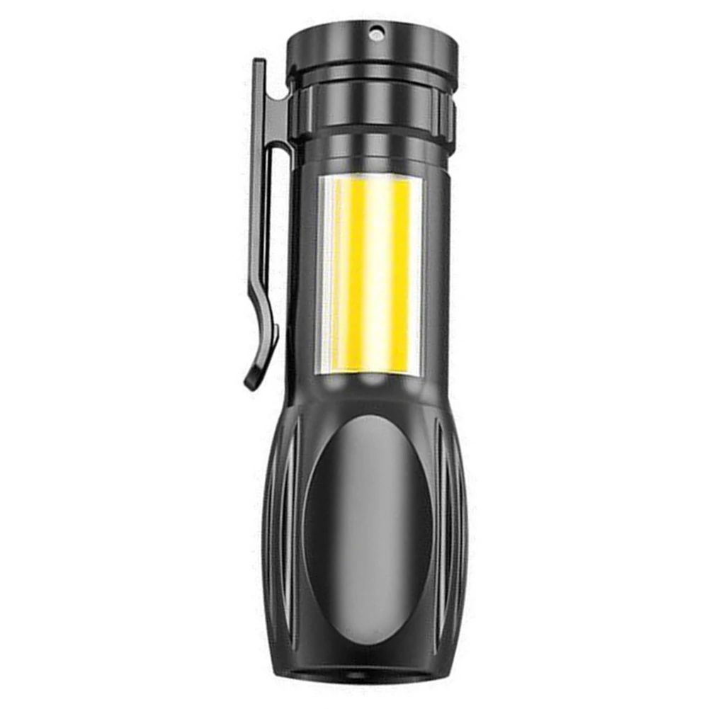 

Портативный походный фонарь 200 лм, мини-фонарик карманного размера, 3 режима, USB-перезаряжаемый, аккумулятор 400 мАч, для активного отдыха, походов и экстренных ситуаций