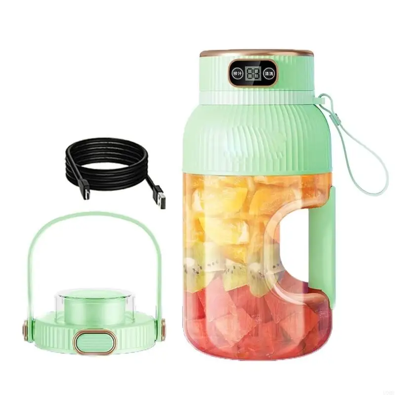 U0DEポータブルジュースメーカーシェイクのためのブレンダー1200mlジューサーブレンダースムージー