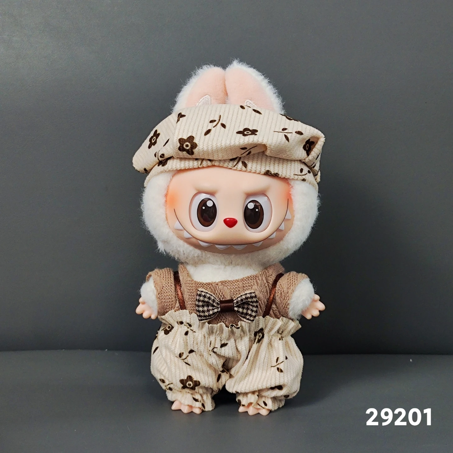 17 cm große Labubu II Idol sitzende Partypuppen – süße Mini-Plüschpuppenkleidung und Zubehör für Korea Kpop EXO, DIY-Kleidungsgeschenk