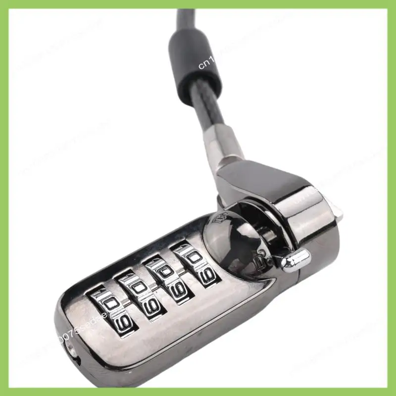 Y19A الأمن المضادة للسرقة مزيج الكمبيوتر المحمول قفل كابل الكمبيوتر المحمول 4 أرقام قفل بكلمة مرور