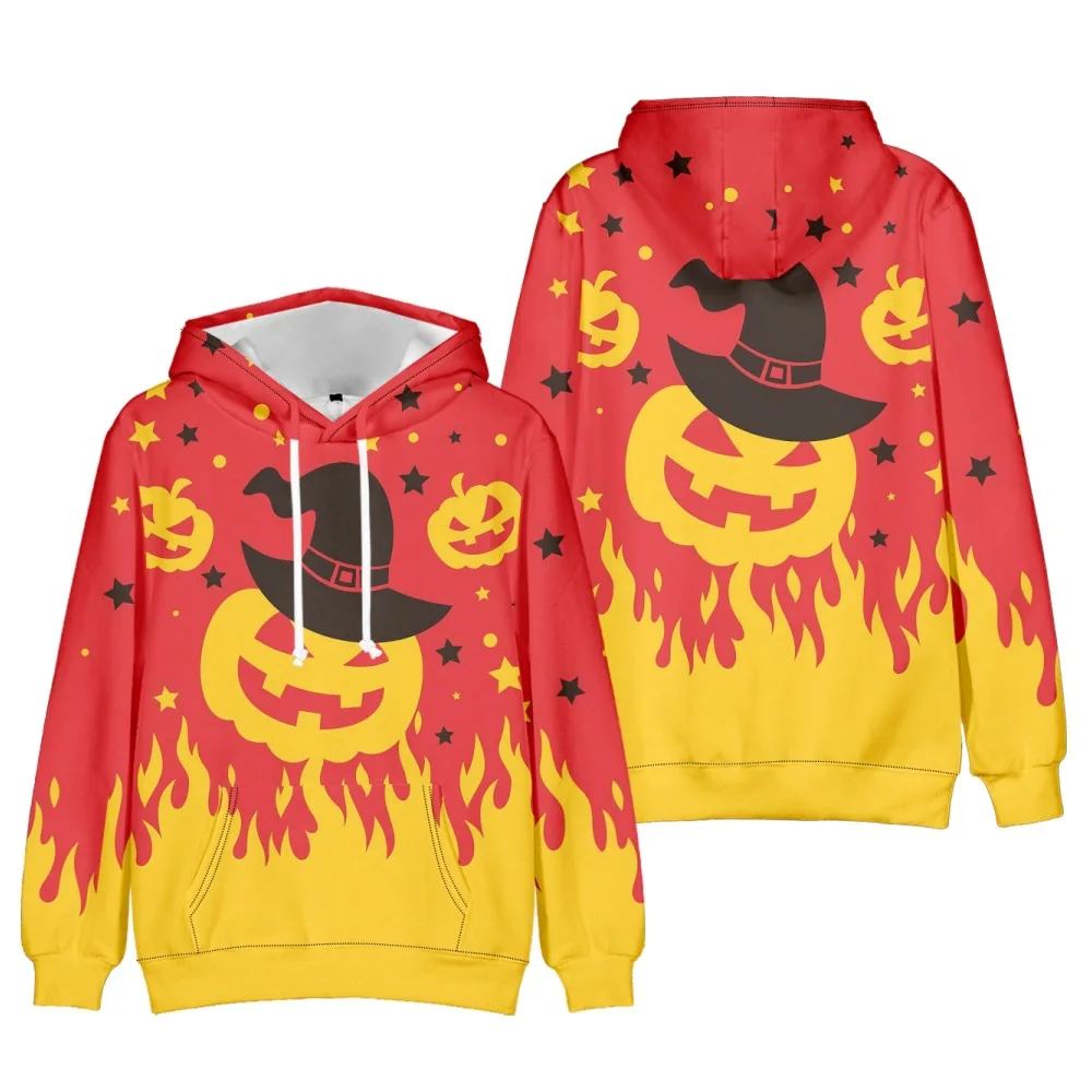 Costume de cosplay d'Halloween créatif pour adultes et enfants, sweat à capuche avec impression 3D, automne et hiver 2023