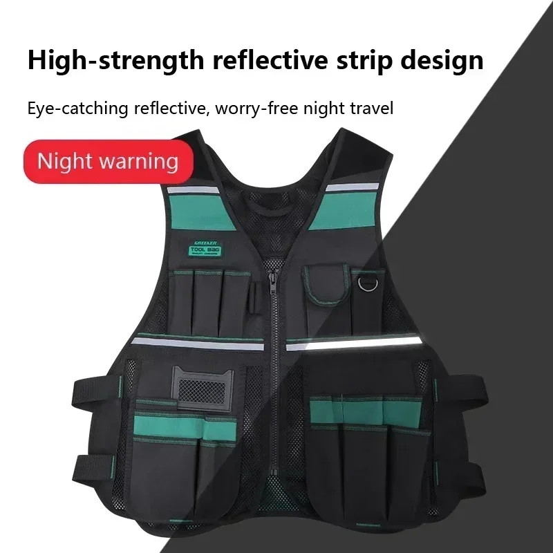 Vest-style Site Tool Grenpro Bag Woodworking Portable Storage Labor Work Special Electrician Insurance Maintenance