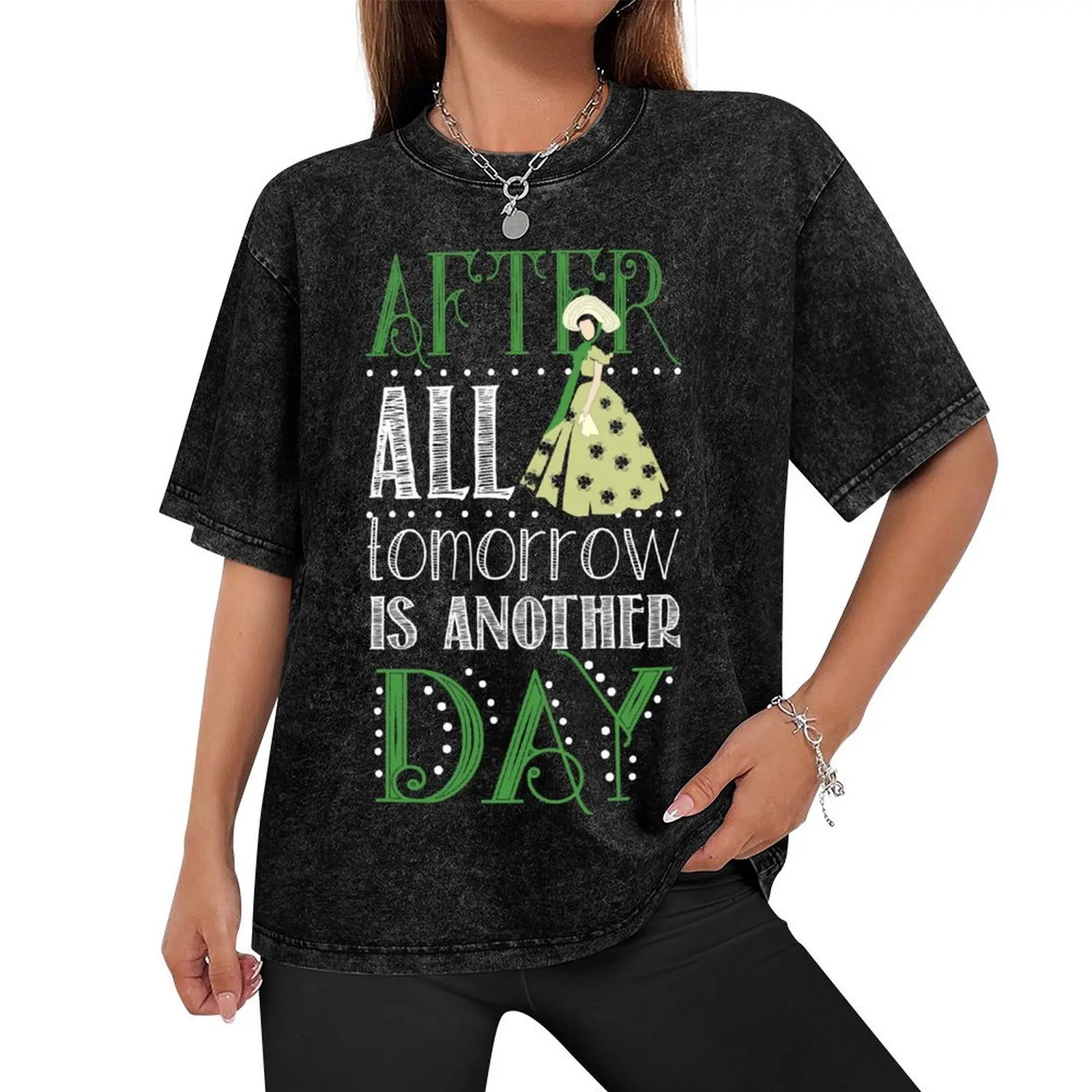 After All Tomorrow is Another Day T-Shirt Aesthetic clothing shirts graphic tee Blouse oversized mens t shirts casual stylish