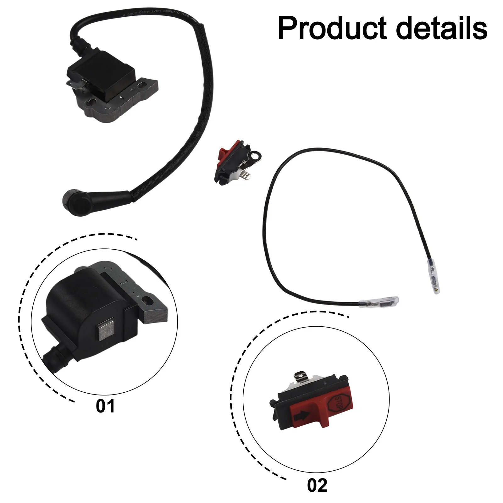 Reemplazo para bobina de encendido para modelos Serie K 50 51 55 61 254 257 261 262 266 268 272 272XP K650 K700 K850 K950 K1200 K1250