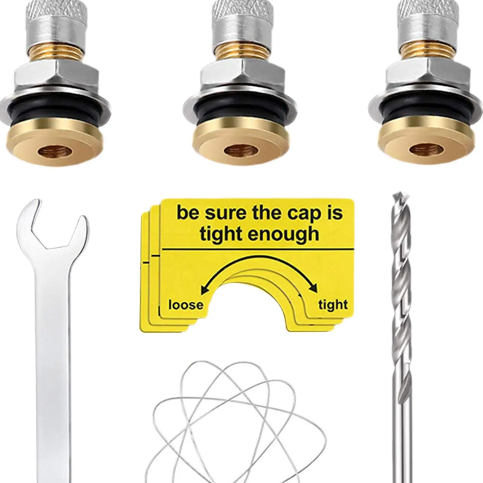 6 قطعة خزان الوقود تنفيس قبعات مانعة للتسرب الغاز يمكن تنفيس صمام 3 جالون علبة الغاز