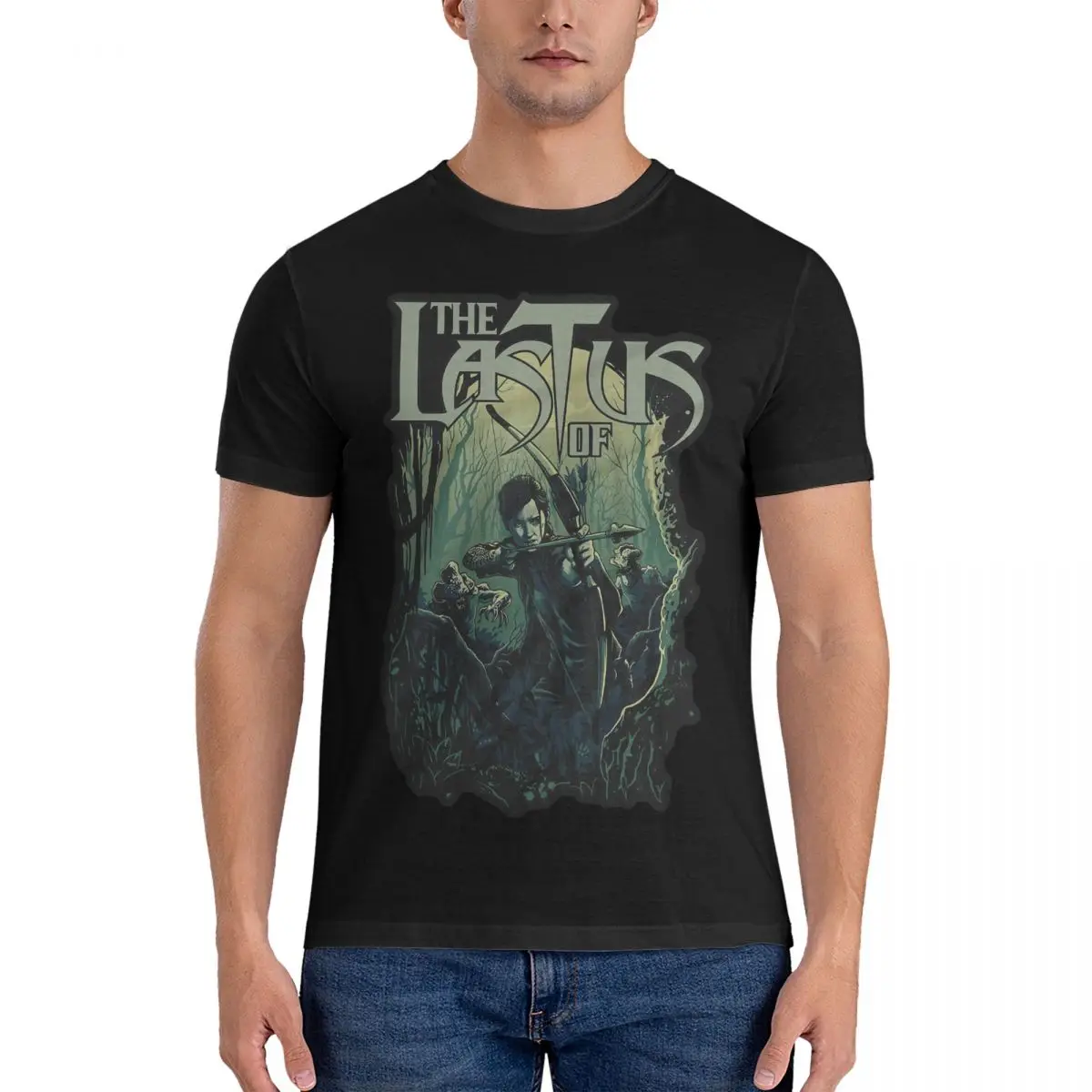 Men's Tv Show T Shirt The Last Of Us 100% Cotton Clothing Vintage Short Sleeve Crew Neck Tee Shirt Gift Idea T-Shirt