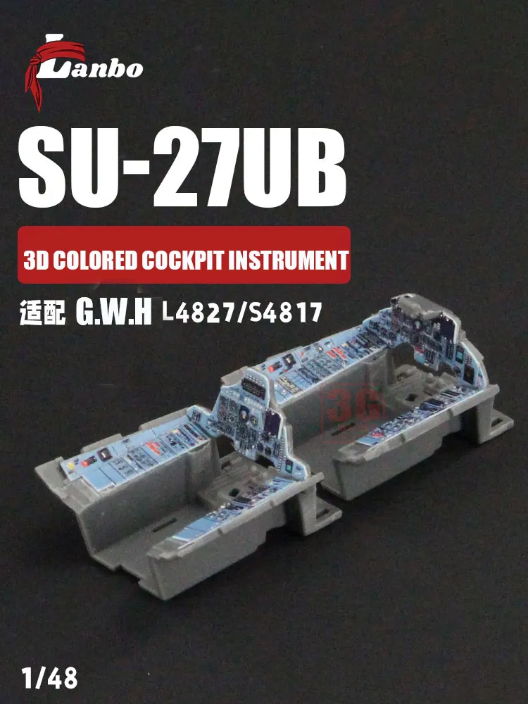 

Lambo 3D Color Cockpit Instrument 48119 SU-27UB Fighter Modification Adaptation G W. H 1/48 scale