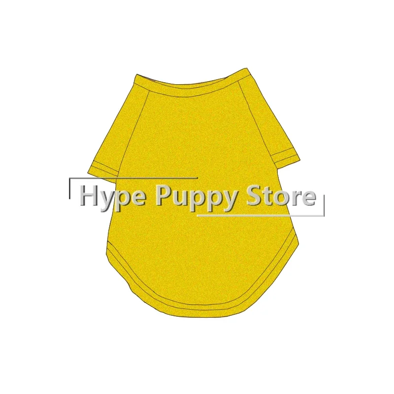 Solid Color Cotton Summer Tshirt for Puppy Pug Costume PC2361