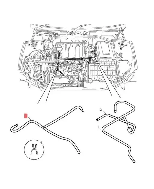 4 models Crankcase full load breathing hose engine pipe for Chinese SAIC ROEWE 750 MG7 2.5L V6 Engine Auto car motor parts