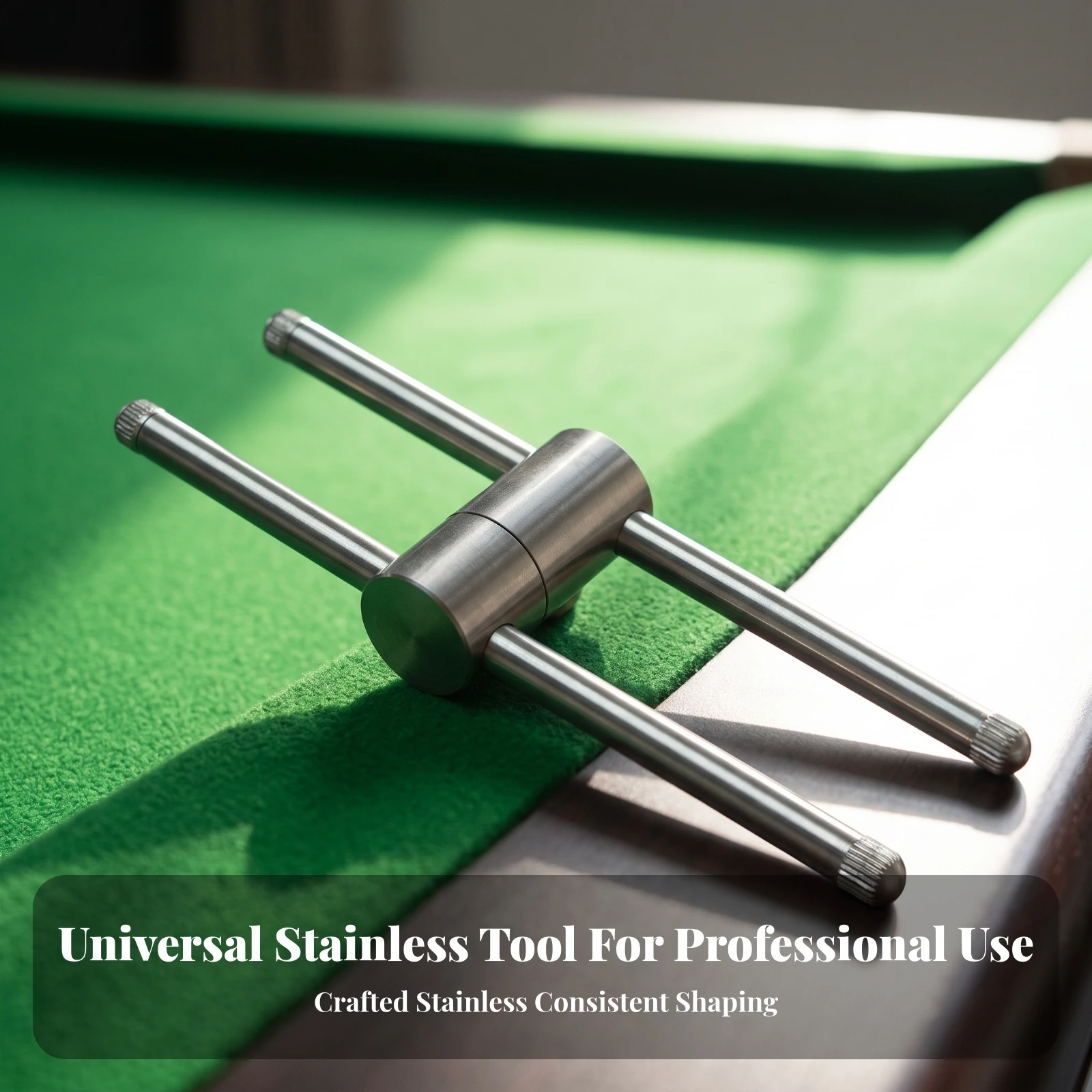 Billiard Cue Tip Pressing Tool Stainless Steel Billiard Cue Tip Press Tool Easy to Use Long-Lasting for Pool Halls