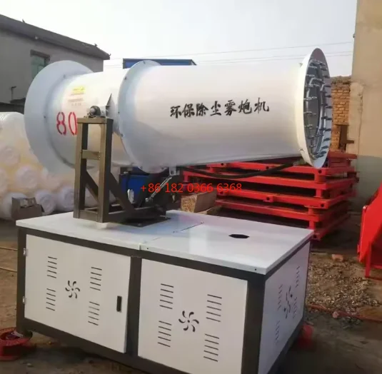 Customized New Mobile Type Automatic 30 Meter Fog Cannon With Wheels Evaporation For Clean Air And Dust Control