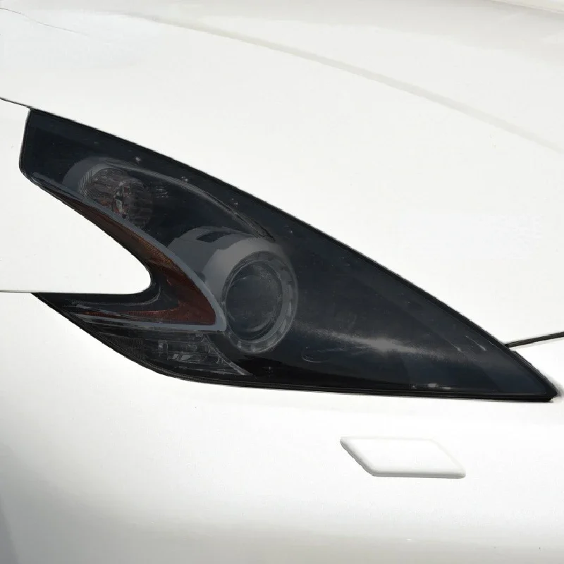 For Nissan 370Z Nismo 2009-On HD Automobile Headlamp Protective Film Black Plastic Transparent TPU Sticker Auto Accessories