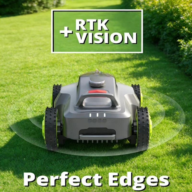 1600 robot lawn mower, wireless edge cutting, visual AI-assisted mapping, low-noise precision cutting, hand-free operation
