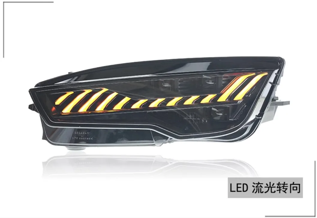 car bupmer head light for Audi A7 headlight daytime light 2010~2018y LED car accessories DRL fog for Audi A7 headlamp