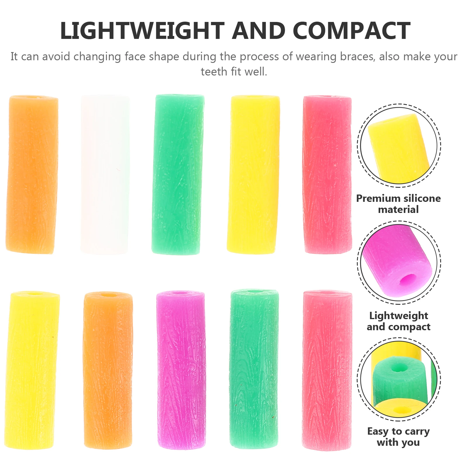 

10Pcs Lightweight Silicone Jaw Teether Teeth Care Tool Aligner Fixing Device for Orthodontics