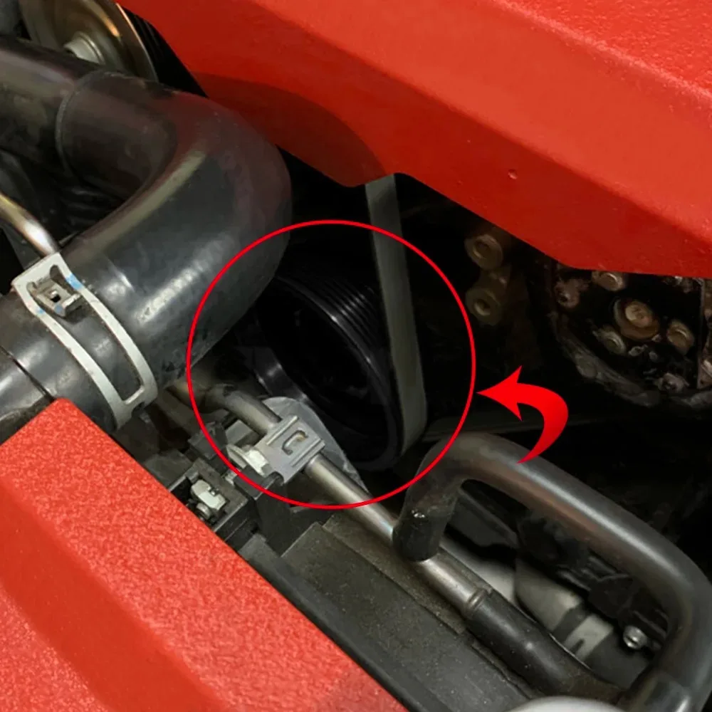 

Red Anodized Billet Aluminum Crankshaft Pulley For WRX STI For Legacy For Forester Boxer Engines 1993-2011 Reduced Weight