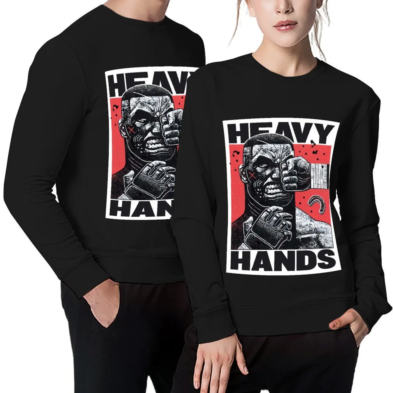 

Heavy Hands graphic by Gian Galang Pullover autumn fashion men blouse anime clothes oversize sweatshirts