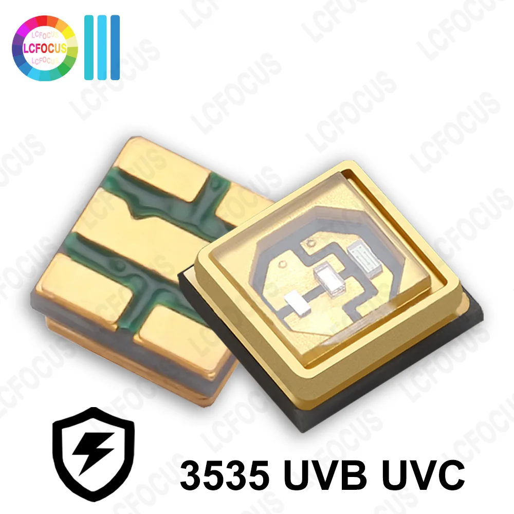 Głębokie UV LED lampa UV UVC 280nm UVB 300nm UVA 395nm UV LED dioda chipowa 3535 łatka do dezynfekcji wody, oczyszczania powietrza, sterylizacji