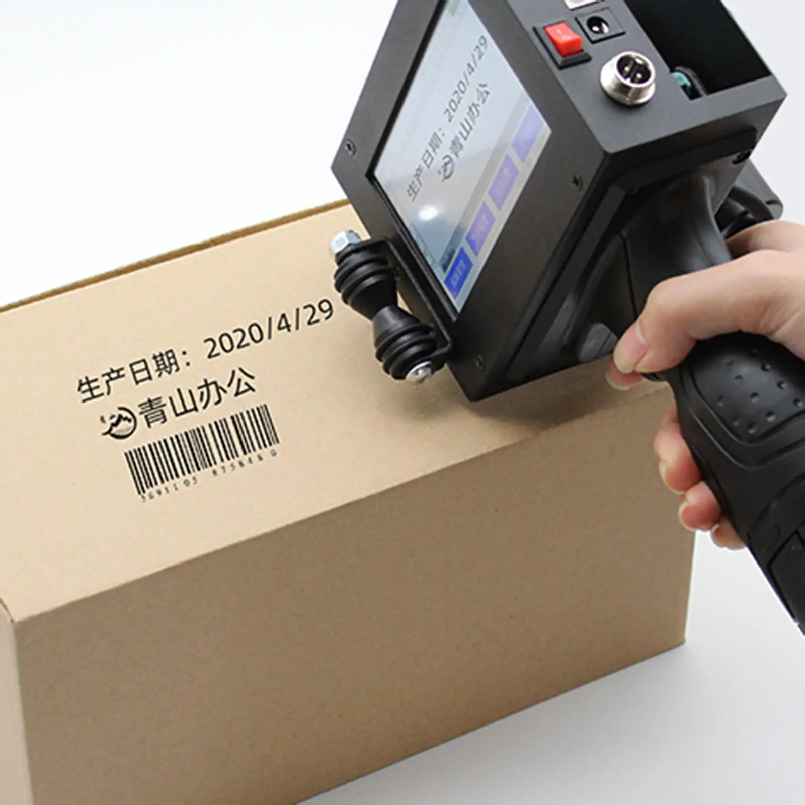 LED Screen Handheld Inkjet Printer Date Coder Machine for QR Code Logo Barcode Trademark Logo Graphic 600DPI