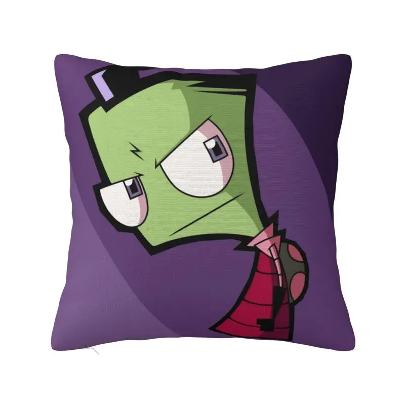 Custom I-Invader Z-Zim Cartoon Square Pillow Cover Home Decor Cushions Throw Pillow for Living Room Double-sided Printing