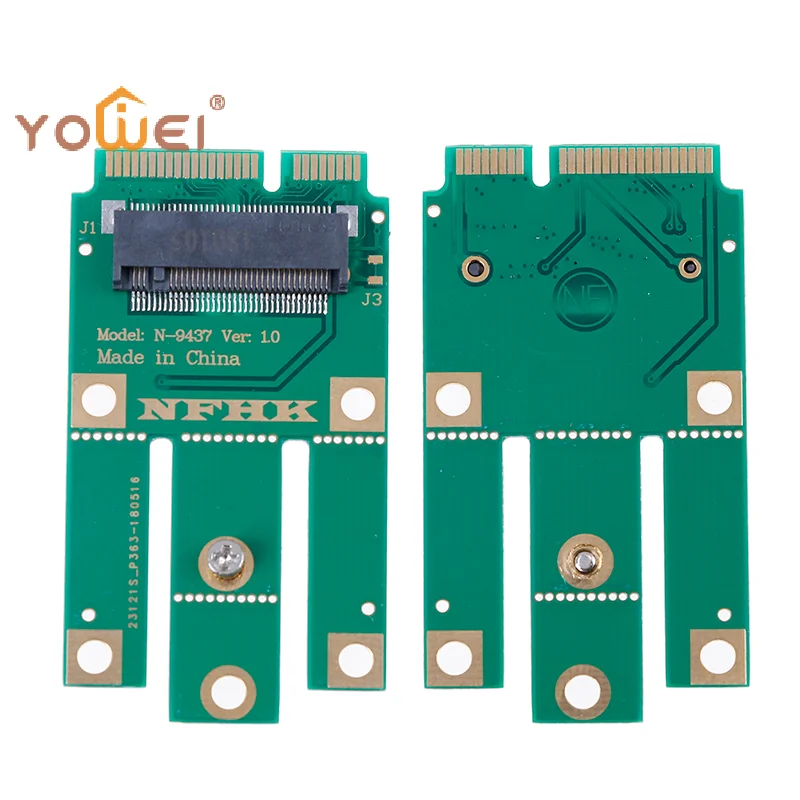 Latest A+E key A key M.2 NGFF wireless module to MINI PCIE adapter for wireless card