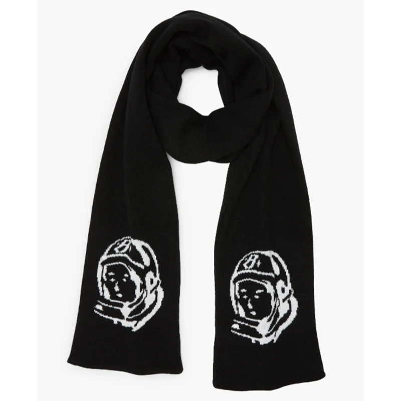 Autumn/Winter Y2K Portrait Anime Simple, Cute, Fashionable, Trendy Style Black and White Warm and Cold proof Knitted Scarf