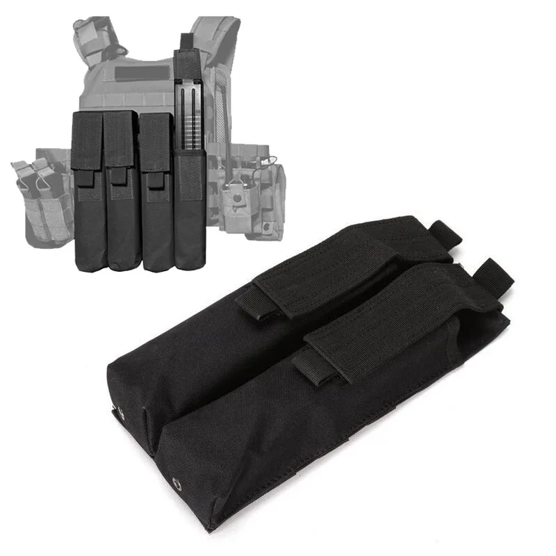 9mm Molle Double Magzine Pouch Mag Storage Bag Holster Carrier Holder for Glock 17 19 M9 92 Colt 1911