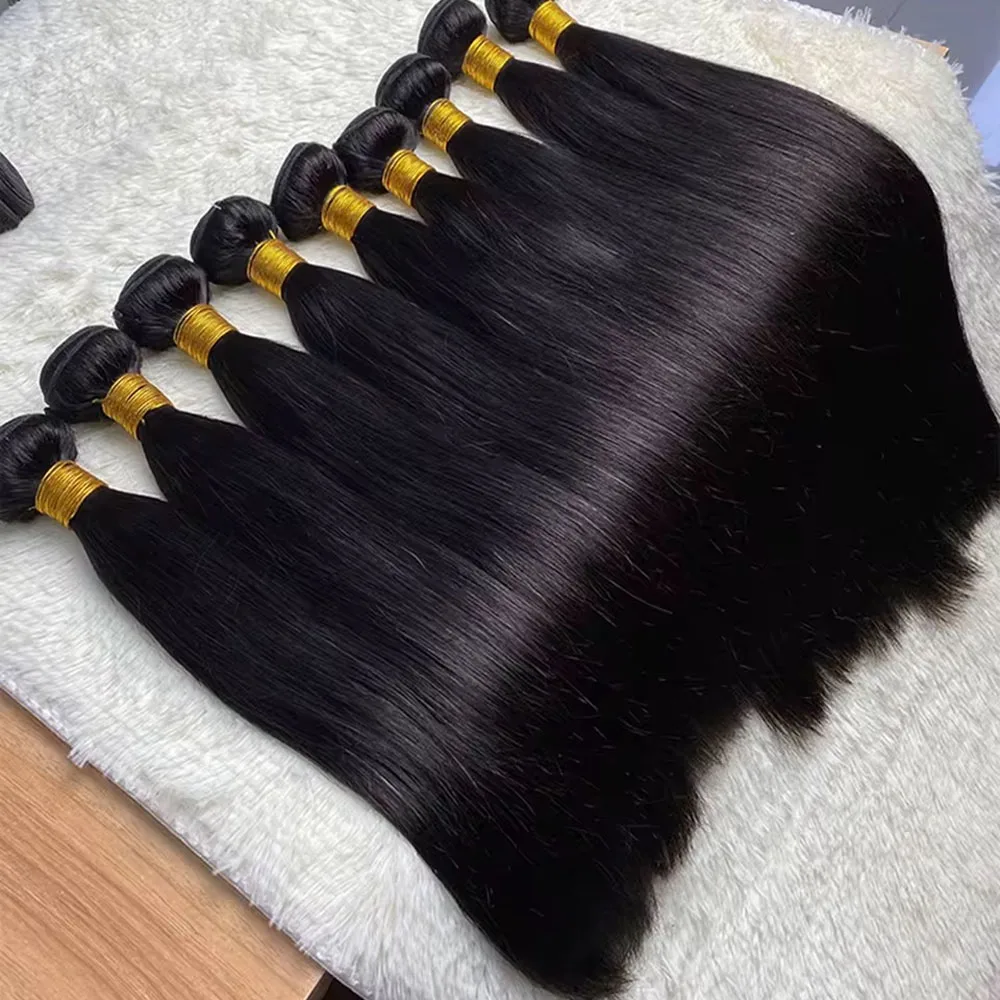 Bone Straight Human Hair Bundle 28 30 32 Inch Raw Remy 1/3/4 Pcs Bundles Long Thick Cheap Brazilian Virgin Unprocessed