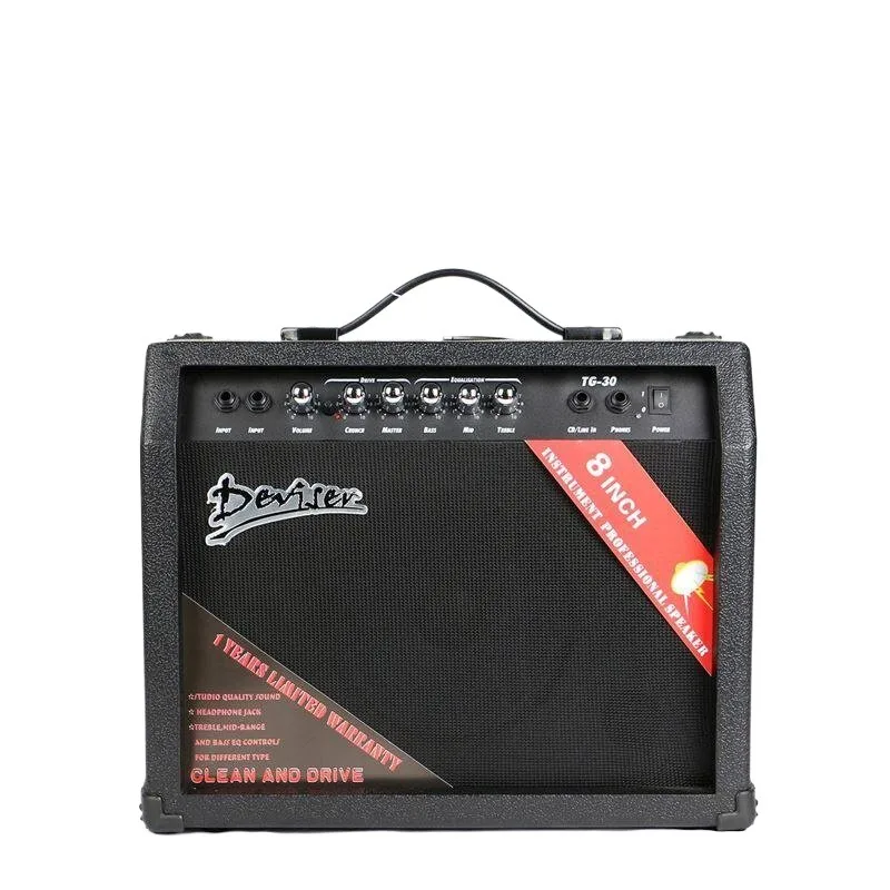Guitar Amplifier DEVISER Guitar Speaker Electric Guitar Amplifier Portable Musical Instrument Speaker TG-30