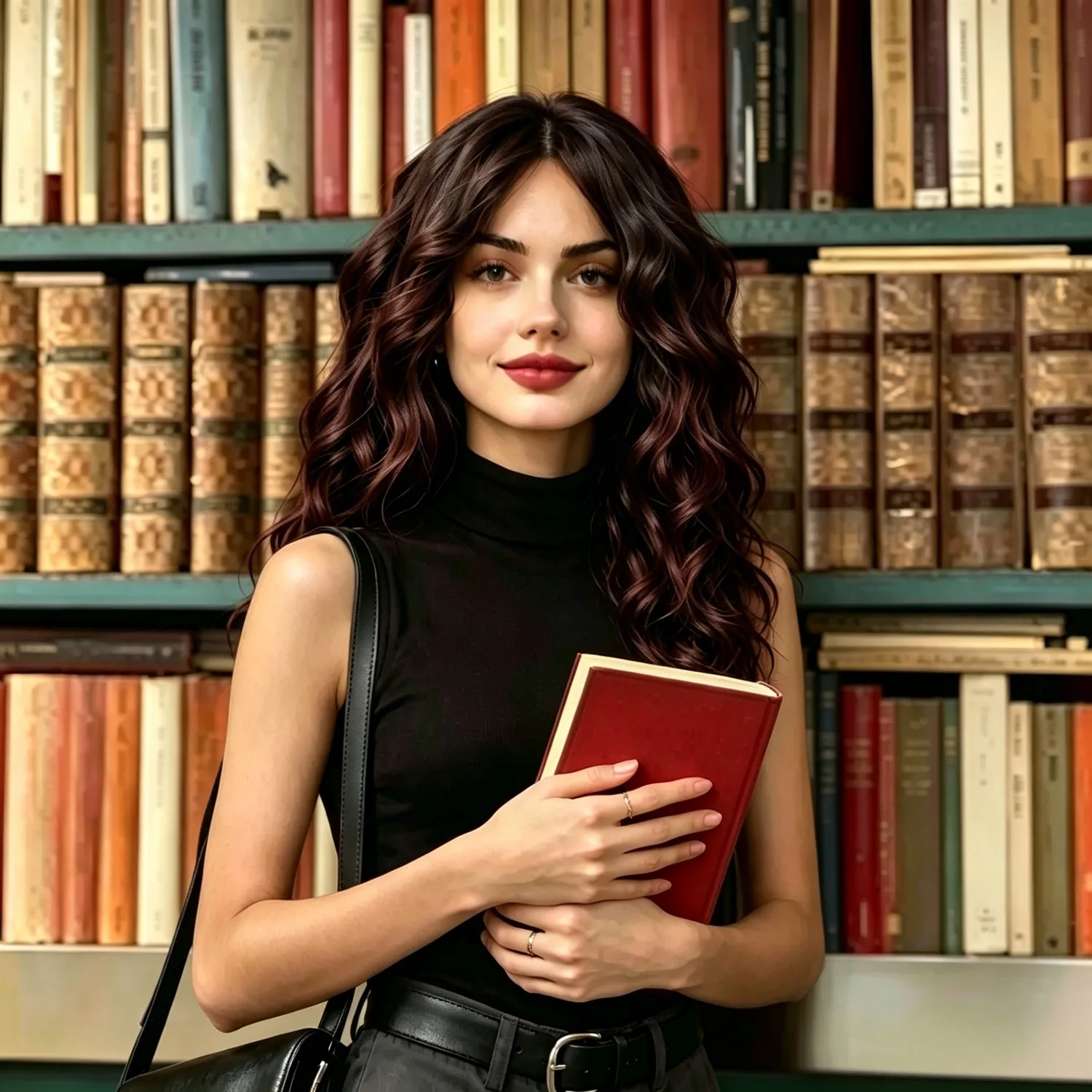 Body Wave Wig 14 Inch Brown Heat Resistant Synthetic Wig For Women