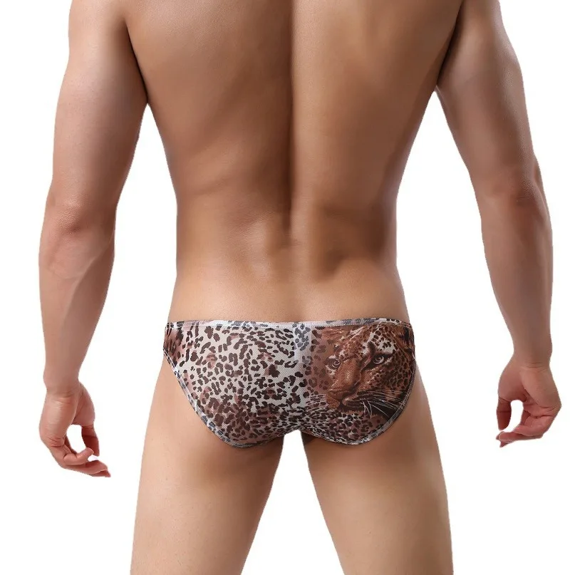 Mens Ultra Thin Breathable Mesh Low Waist Triangle Underwear Sexy Big Pouch Male Briefs Comfortable Daily Wear