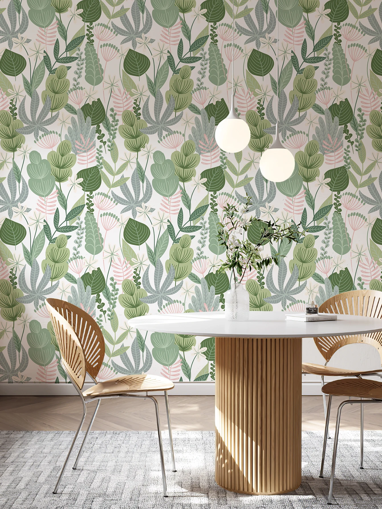 

Свежие зеленые листья, съемные обои из ПВХ, морские водоросли, кожура и наклейка, виниловая наклейка на шкаф, ботаническое украшение для домашней мебели