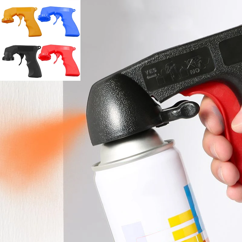 Car Spray Adaptor Paint Care Aerosol Spray Gun Handle with Full Grip Trigger Locking Collar Auto Maintenance spray gun