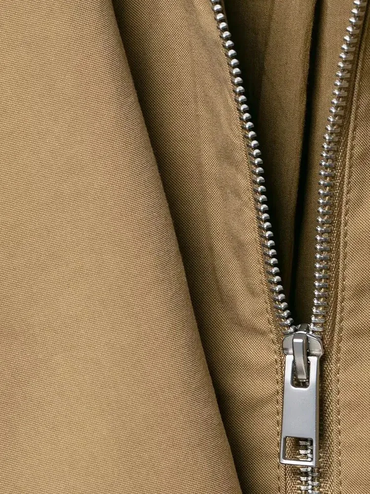 

HH женские новые модные повседневные свободные куртки с длинными рукавами, однотонные женские осенние шикарные пальто с отложным воротником на молнии