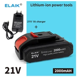 21V 18650 Lithium Battery Rechargeable 2000mAh Batteries High-current High Discharge 21 Volt Replace Battery For Screwdriver