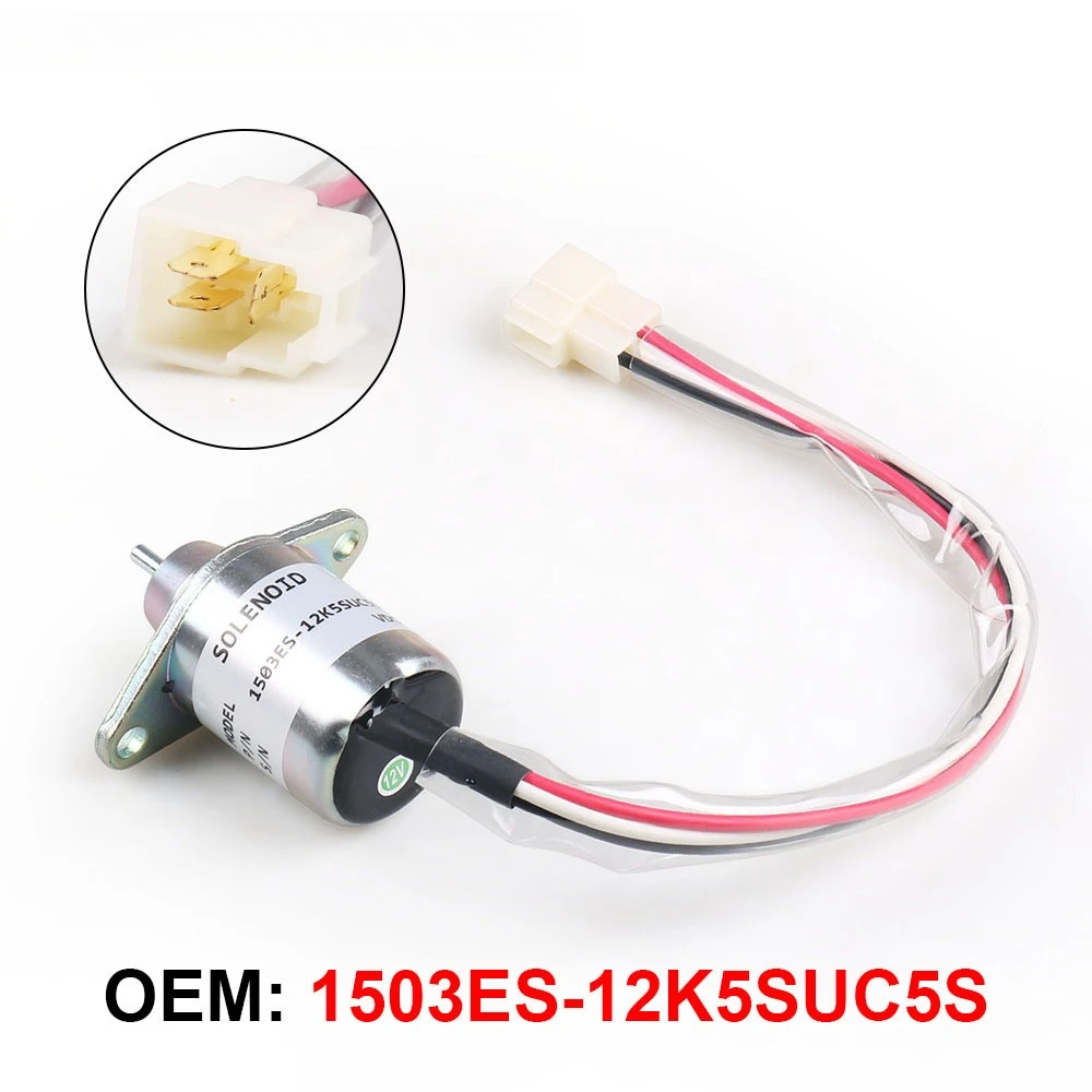 

OEM 1503ES-12K5SUC5S Соленоид топлива для двигателя Yanmar 2V78 — запорный клапан трактора и дизеля