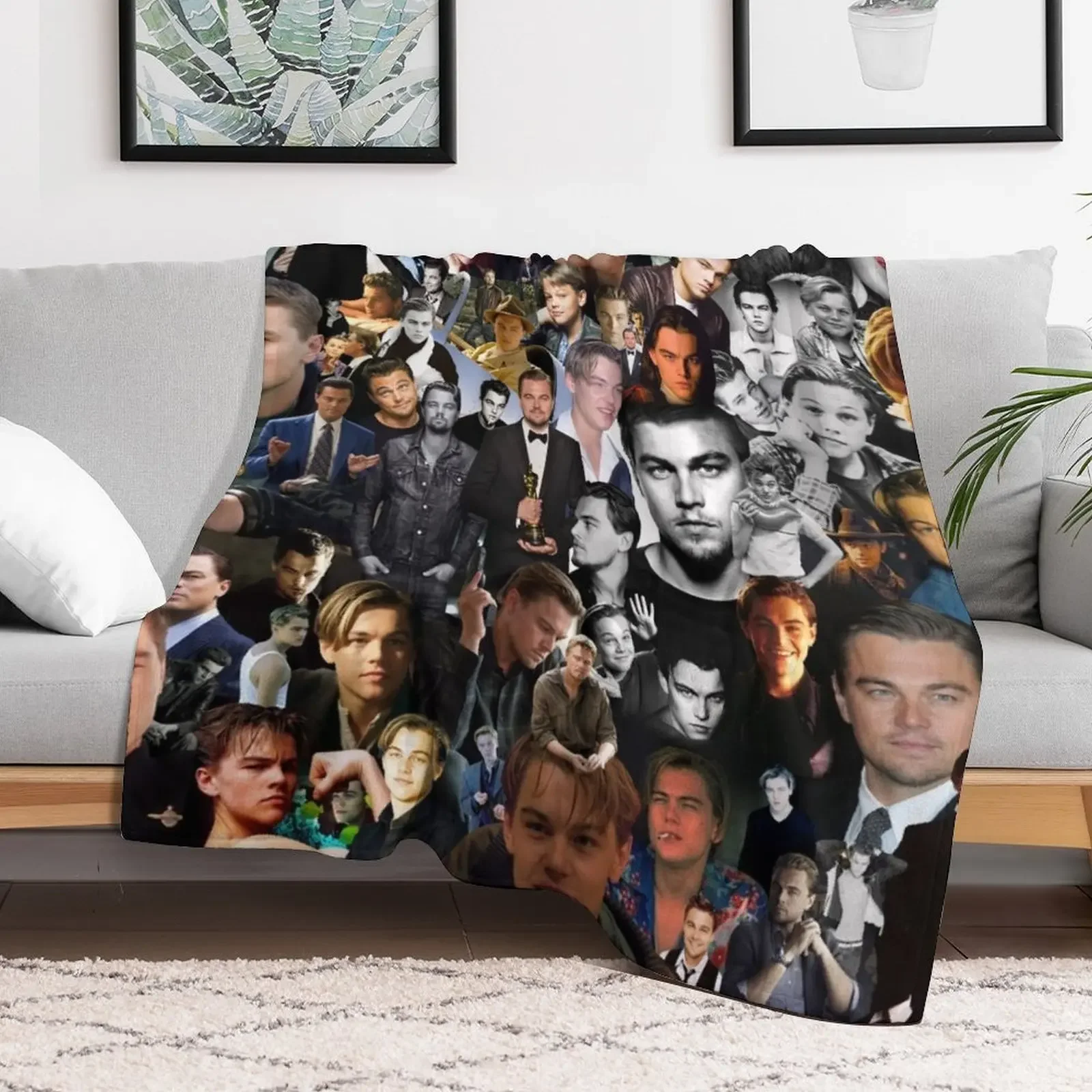 Leo DiCaprio Throw Blanket Breathable Lightweight Blanket for Adults Kids