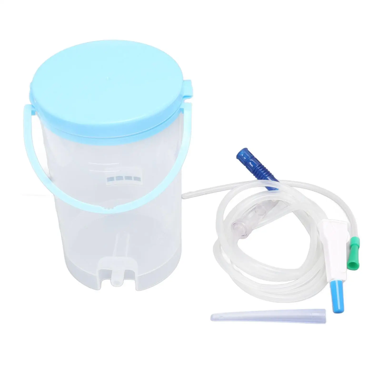 Portable 1200ml Coffee Enema Kit - Silicone/ABS, Adjustable Flow, Easy Use, Transparent for health Care