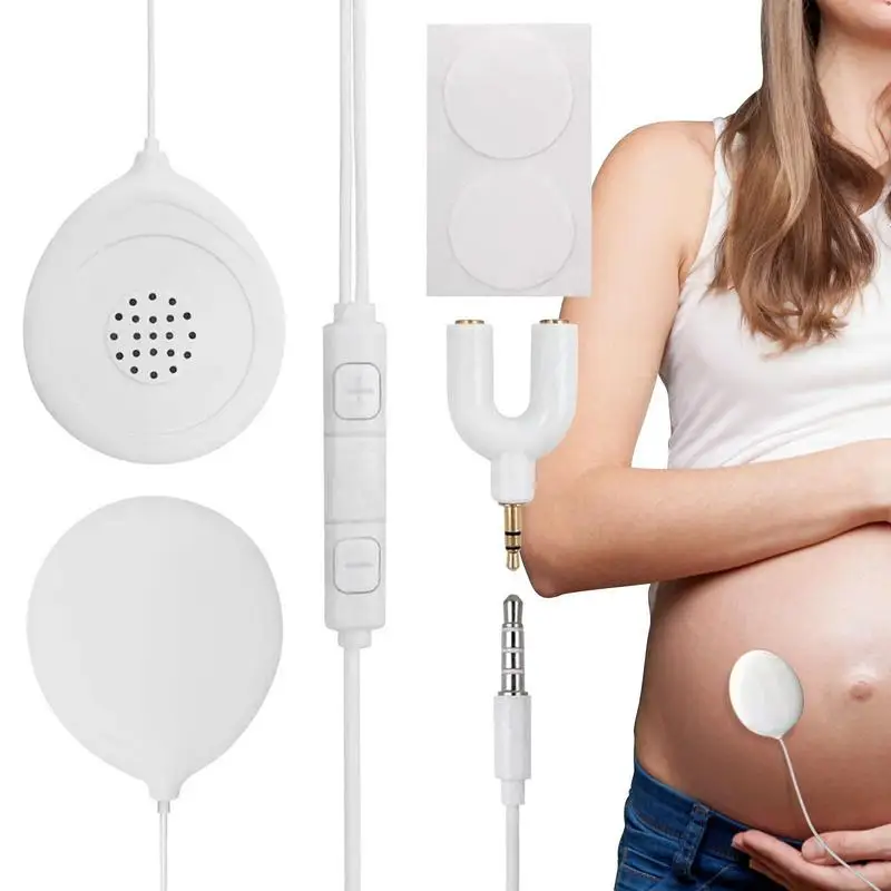 Pregnancy Belly Speaker Music Splitter Baby Belly Headphone During Pregnancy To Play Music To Baby In The Womb Safety Protector