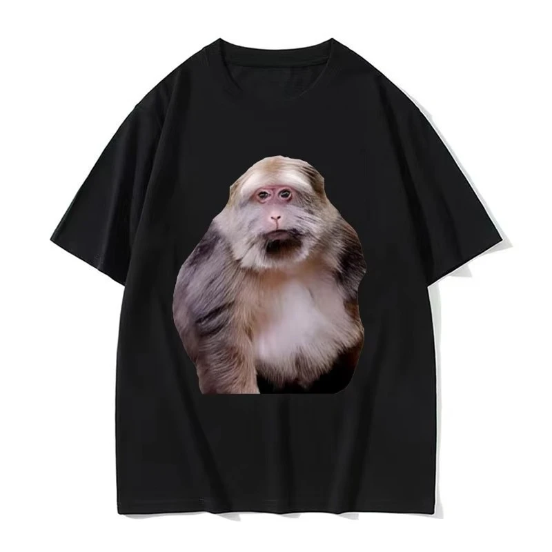 Funny Xing Xing Monkey Meme Graphic T Shirt Men's Women High Quality Cotton Tees Tops Fashion Oversized Streetwear Casual Trendy