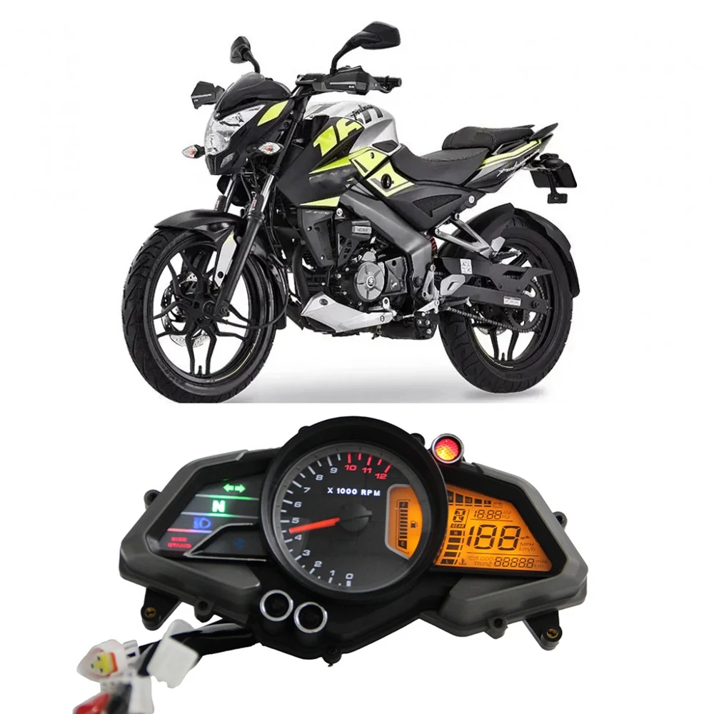 For Bajaj 200NS Tachometer Digital Odometer Motorcycle Speedometer Meter Gauge LCD